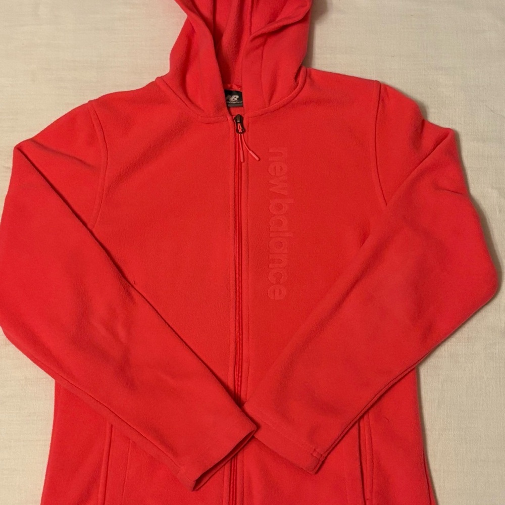 New Balance Large Women's Neon Pink Womens Fleece Jacket